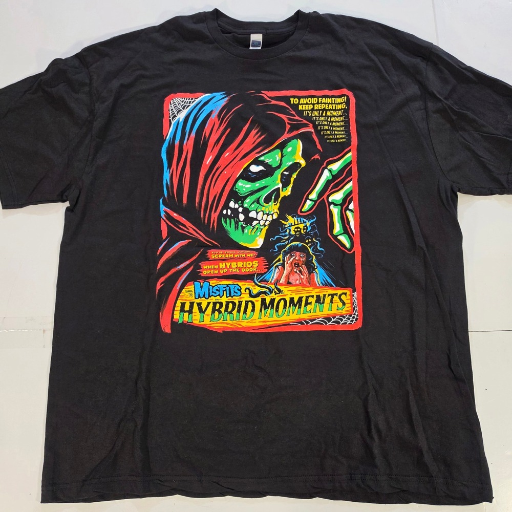 Misfits Hybrid Moments Graphic T-Shirt Black Mens 2XL H&U Apparel Horror Punk